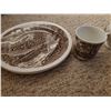 Image 11 : Johnson Brother "Watermill" Ironstone dishes Made in England & 2 Westmorland plates w/ creamer & cup