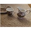 Image 7 : Johnson Brother "Watermill" Ironstone dishes Made in England & 2 Westmorland plates w/ creamer & cup