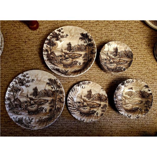 Ridgway"Hayride" Ironstone dishes Made in England
