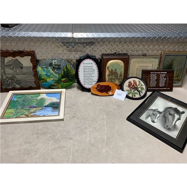 11 pieces of Various Artwork