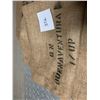 Image 2 : Five New Burlap Bags with Advertising - 40" long 18" wide