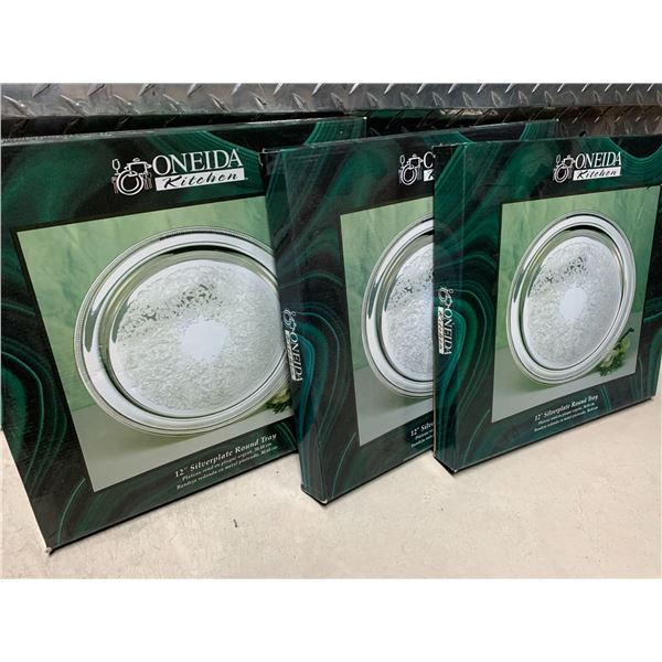 New Oneida serving plates