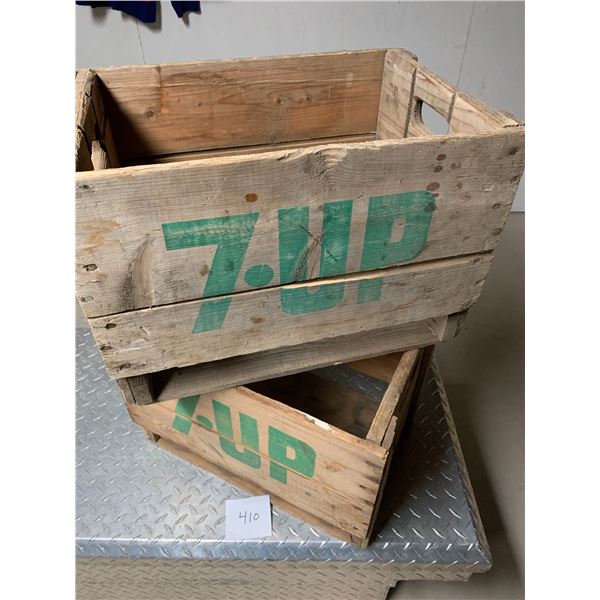 vintage 7Up crates