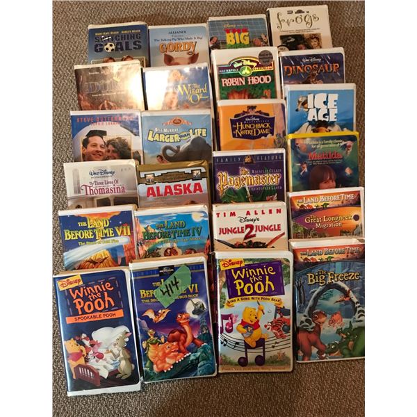 Kids VHS tapes (24)