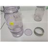 Image 4 : 3 Vintage sealer jars - 2 quart Gem turning purple, 1 quart new Gem turning purple, 1 quart Jewel  j