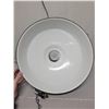 Image 3 : Huge porcelain service station light - tested, working. 18" diameter