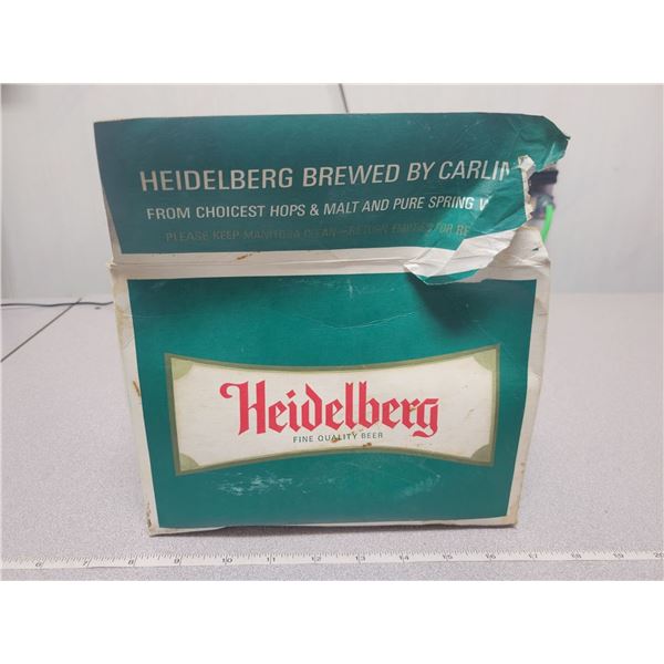 6 pack stubby Heidelberg beer bottles