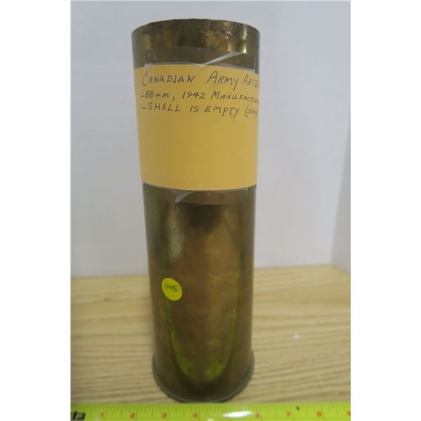 Canadian Artillary Shell 88mm 1942