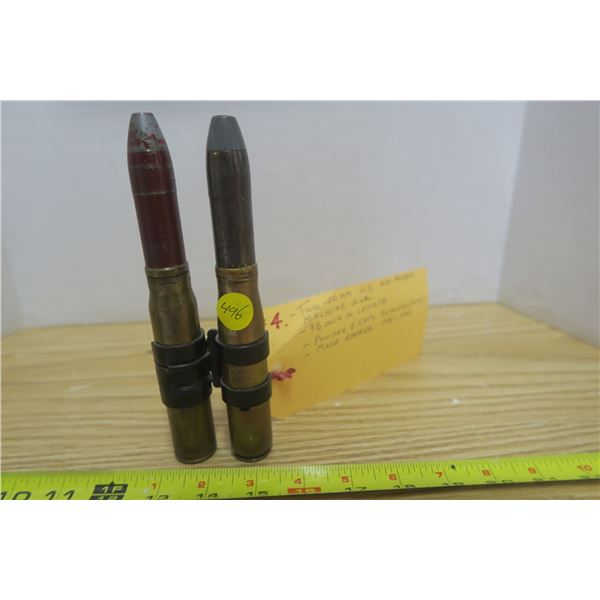 2 X 20mm Airforce Machine Gun Rounds