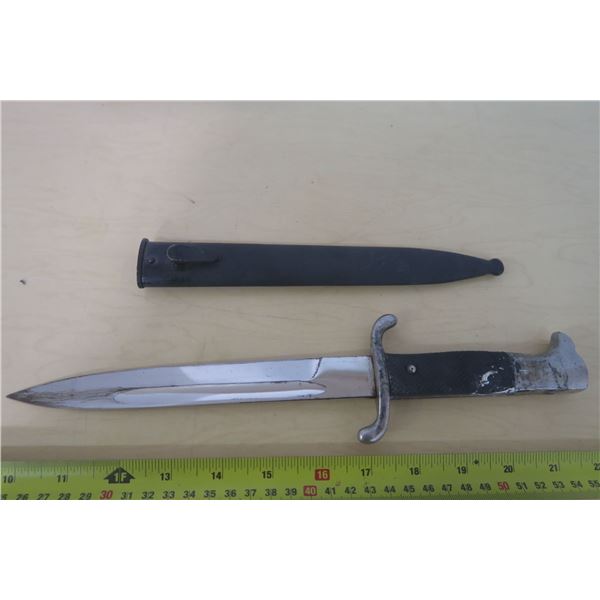 Vintage Knife & Metal Sheath