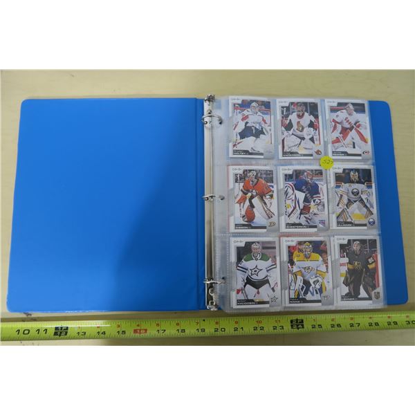 Binder of Hockey Cards