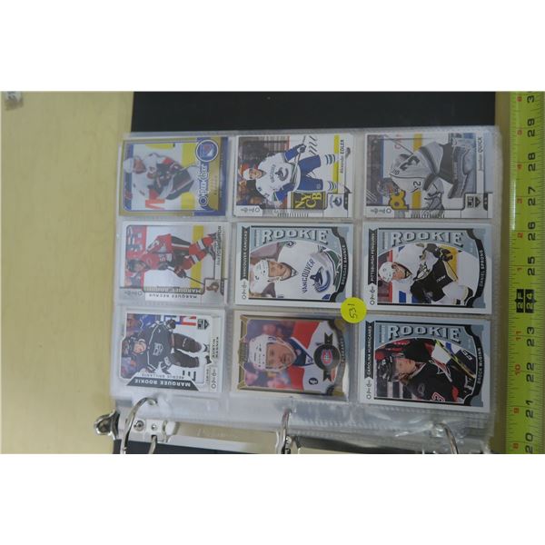 Binder of Hockey Cards