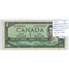 1954 Modified Portrait $1 Replacement Note. Beattie-Rasminsky signatures. *S/O Prefix. BC-37bA. F-12
