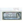 1954 Modified Portrait $5 note. Bouey-Rasminsky signatures. U/X Prefix. BC-39c. Gem Unc.