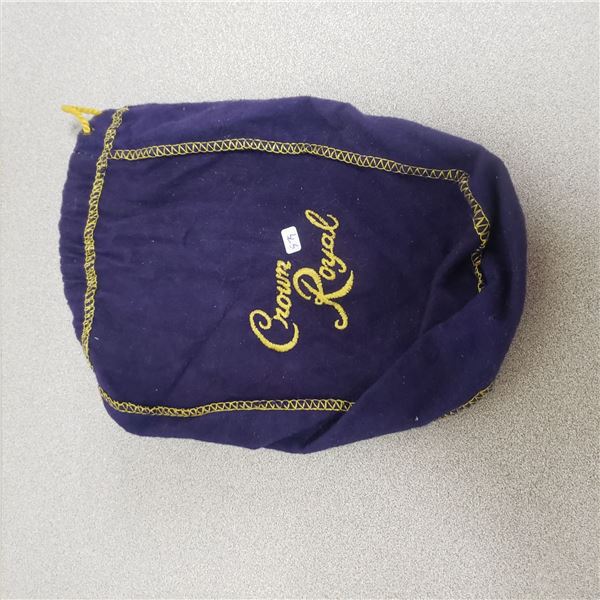 Crown Royal Whiskey purple and gold bag for your marble collection.