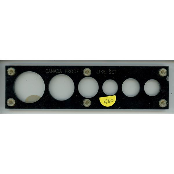 Capital Plastics hard plastic holder for Canadian Proof Like and Mint Sets.