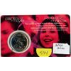 Royal Canadian Mint April 2000 CIBC Run For the Cure 25 Cents encapsulated on a card.