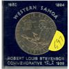 Western Samoa (now just called Samoa) 1969 Tala (Dollar) that depicts author Robert Louis Stevenson.