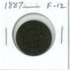 Image 1 : 1887 Canadian Victorian Large Cent. F-12.