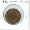 Image 1 : 1896 Canadian Victorian Large Cent. AU-50. Nice.