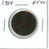 Image 1 : 1904 Canadian Large Cent. Key Date. EF-40. Nice.