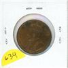 Image 2 : 1916 Canadian Large Cent. AU-50. Traces of Lustre. Nice.