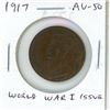 Image 1 : 1917 Canadian Large Cent. World War I issue. AU-50. Nice.