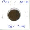 Image 1 : 1924 Canadian Small Cent. Key Date. Mintage of 1,593,195. VF-30.