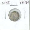 1888 Canadian Victorian Silver 5 Cents. VF-30.