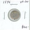 1896 Canadian Victorian Silver 5 Cents. VF-20.