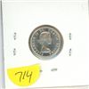 Image 2 : 1955 Canadian Silver 10 Cents. PL-64. Cameo.