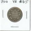 1900 Canadian Victorian Silver 25 Cents. VG-8.