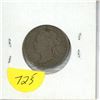 Image 2 : 1901 Canadian Victorian Silver 25 Cents. The last 25 cents issued for Queen Victoria. VG-8.