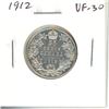 1912 Canadian Silver 25 Cents. VF-30. Nice.