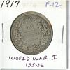 Image 1 : 1917 Canadian Silver 50 Cents. World War I issue. F-12.