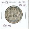 Image 1 : 1943 Wide Date Canadian Silver 50 Cents. EF-40. Nice.