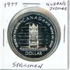 Image 1 : 1977 Canadian Silver Dollar. Specimen. Commemorates the Queen’s Silver Jubilee. Nice.