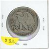 Image 2 : U.S. 1944 Walking Liberty Silver Half Dollar. Philadelphia Mint. F-12.