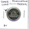 Image 1 : Canada 2006 Logo Nickel 5 Cents Delamination Error on Reverse. A significant piece of the coin has f