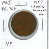 Image 1 : Prince Edward 1857 pre-Confederation Token. Self Government and Free Trade. PC-7C3. Large Quadrefoil