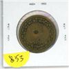 Image 2 : Lower Canada pre-Confederation Token. 1812 Imitation Tiffin Token. LC-48. Brass. VF. Someone hit it 