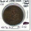 Image 1 : Province of Canada. 1850 One Penny Token. Bank of Upper Canada. St. George slaying a dragon. With Do