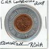 867  Royal Canadian Numismatic Association 2009 Edmonton Convention Encased coin. Aluminum surrounds a BU