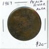 Image 1 : Peace River, Alberta 1967 Trade Dollar. Scarce.
