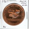 Image 1 : Moose Jaw, Saskatchewan. 1967 medal issued by the Moose Jaw Coin Club to celebrate the 3rd Annual Co