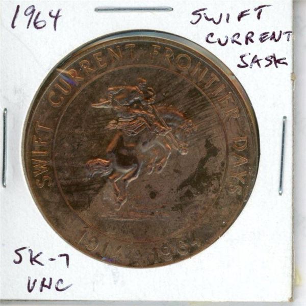 Swift Current, Sask. 1964 Trade Dollar. SK-7. Unc.