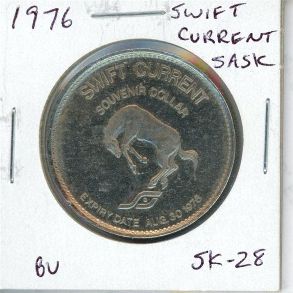 Swift Current, Sask. 1976 Trade Dollar. SK-28. BU.