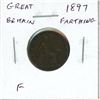 Great Britain. 1897 Farthing. Victoria. F.