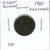Great Britain. 1900 Farthing. Victoria. VF.