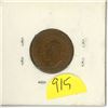 Image 2 : Great Britain. 1945 Farthing. Last year of World War II. Unc . Red/Brown.